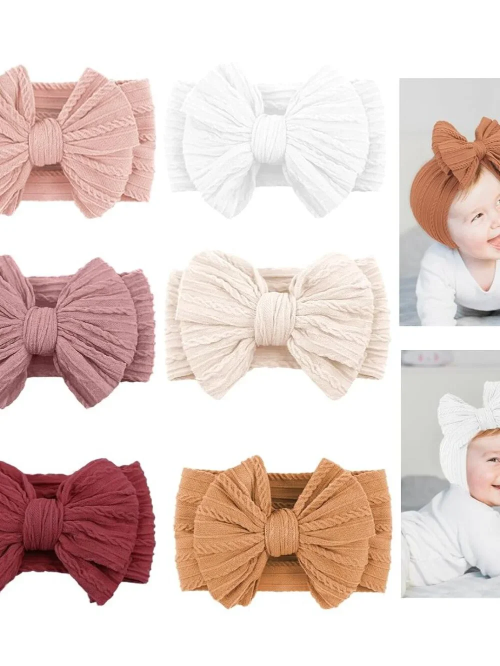 LALAURA Baby Girl Bow Headbands 6pc